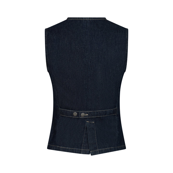 Hani Waistcoat - Dark Wash