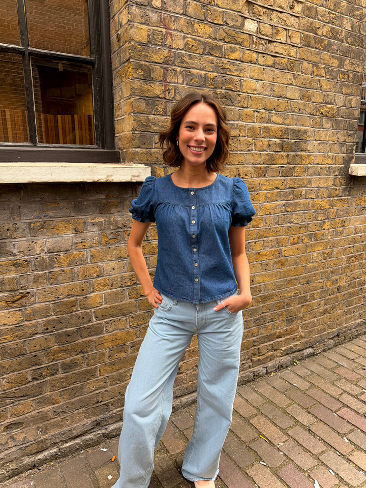 Perdie Blouse - Indigo