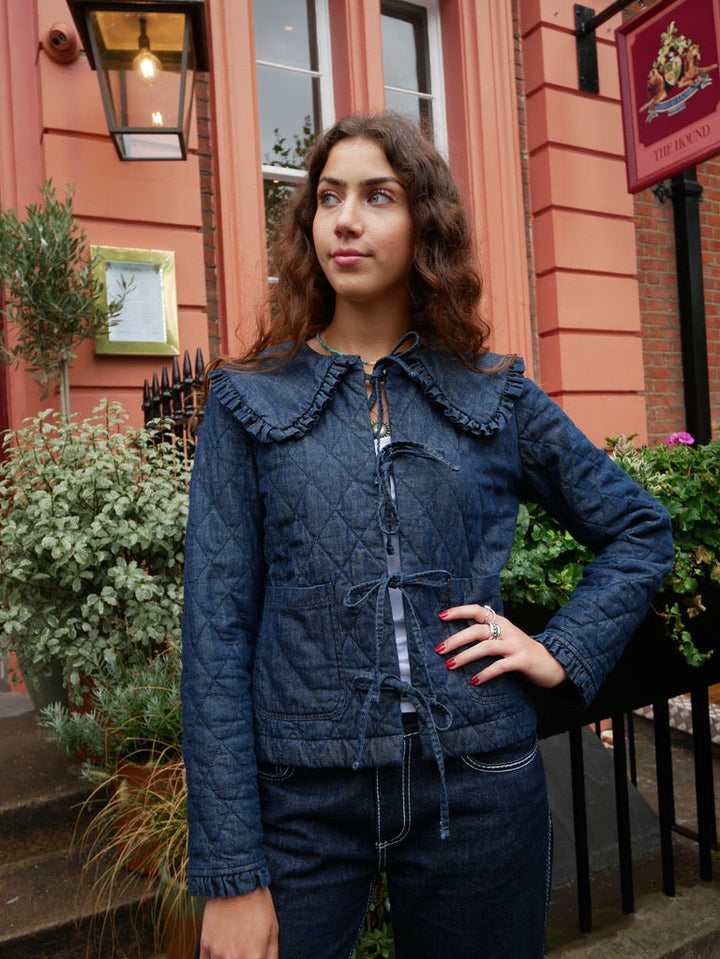 Veste matelassée en denim