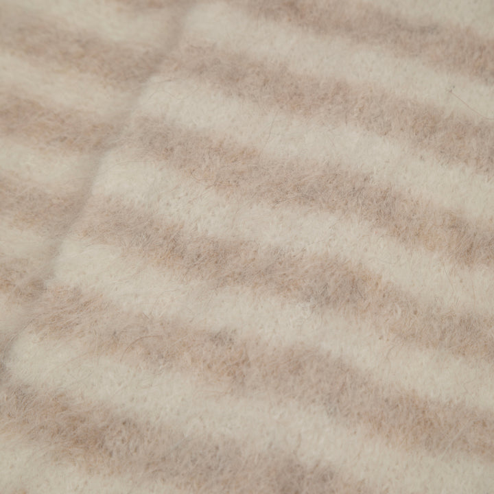 Evie Scarf - Beige Stripe