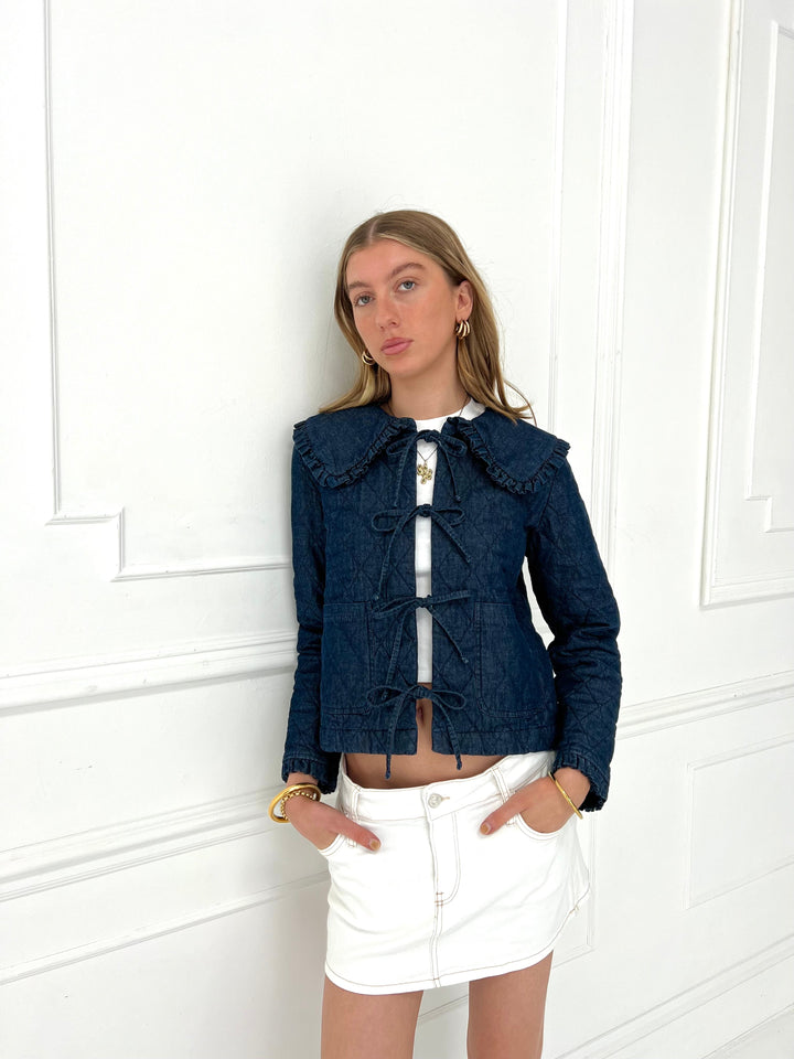 Veste matelassée en denim