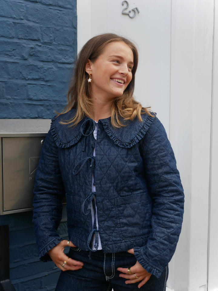 Veste matelassée en denim