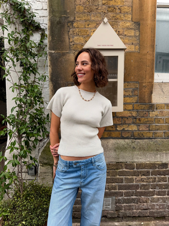 Sofie Gebreide Top - Eendenei