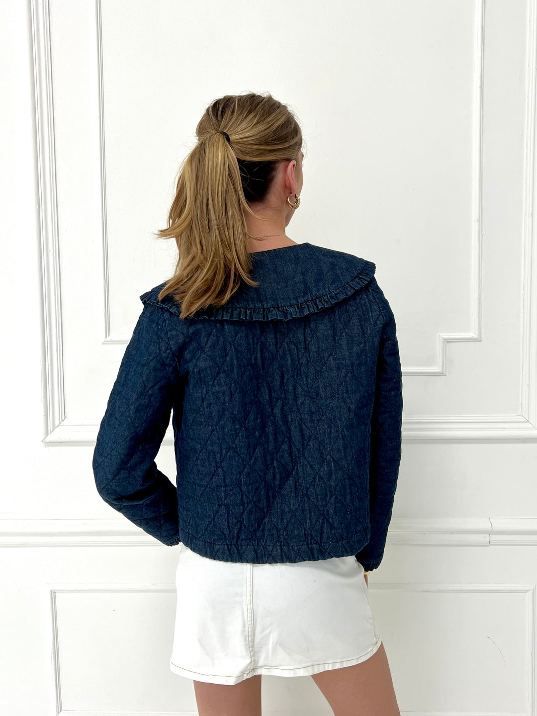 Veste matelassée en denim