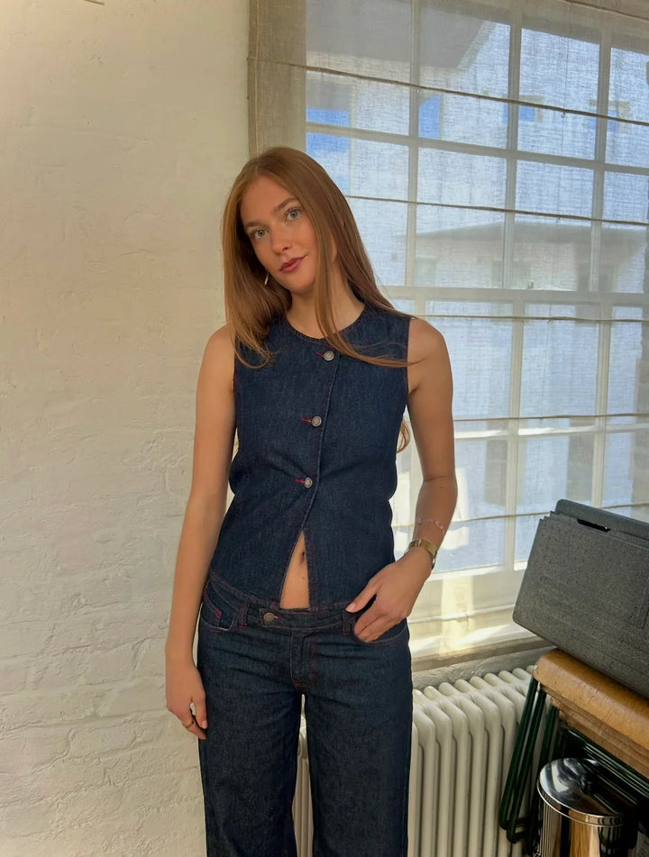 Ensemble gilet & jean Nina