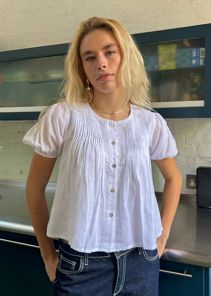 Blouse Poppy - Blanche