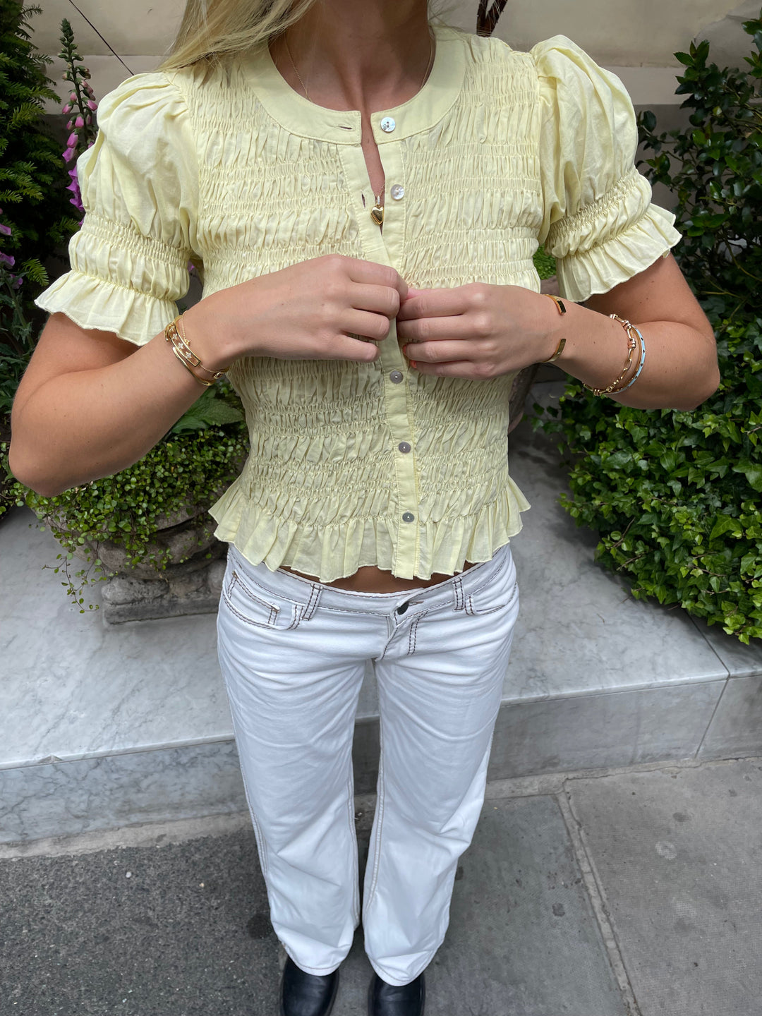 Esme Blouse - Lemon