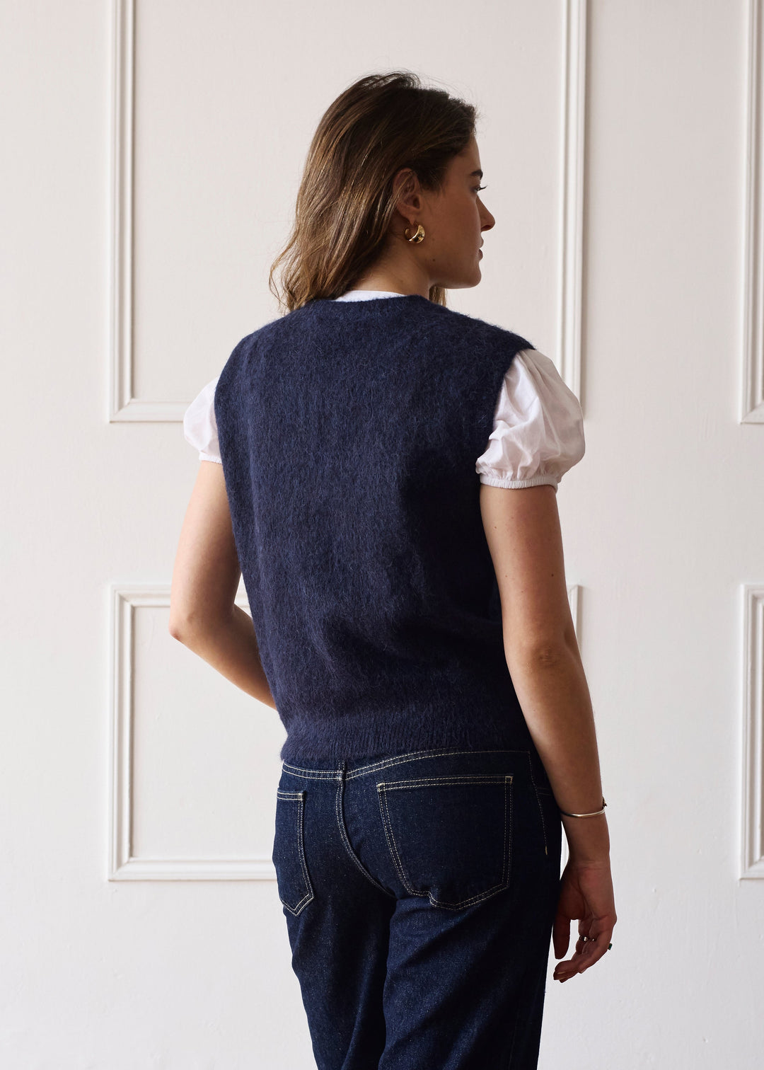 Gilet en Maille - Marine