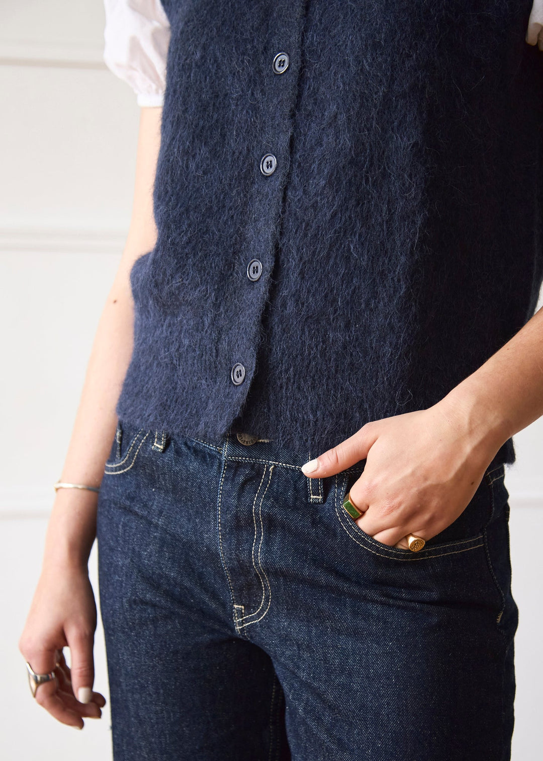 Gilet en Maille - Marine
