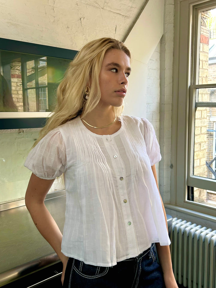 Blouse Poppy - Blanche