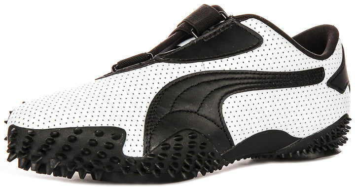 Puma Mostro Perf In White Black